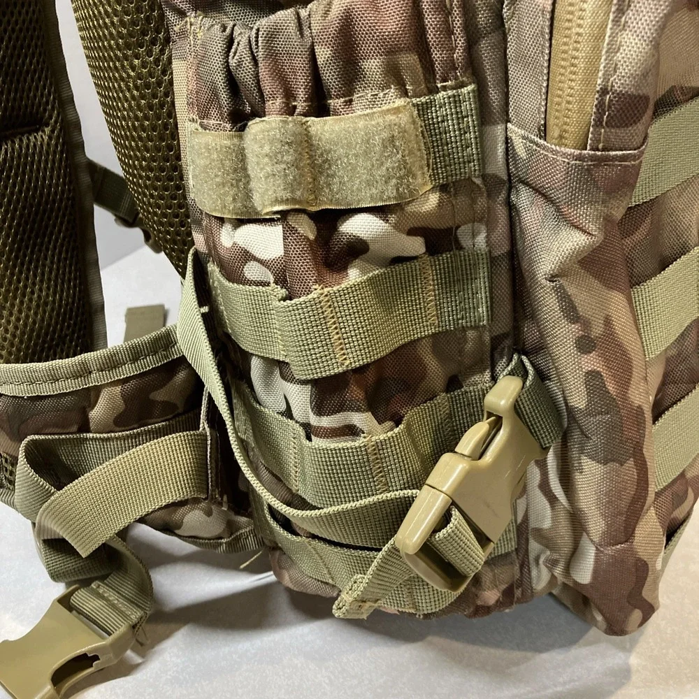 US Army National Guard WI Camo Backpack Tactical MOLLE Field Bag Expandable Gear
